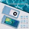 Waterproof Touchscreen Phone Pouch for Rafting, Diving, Swimming, Underwater Photography, with Sealable Bag & Lanyard