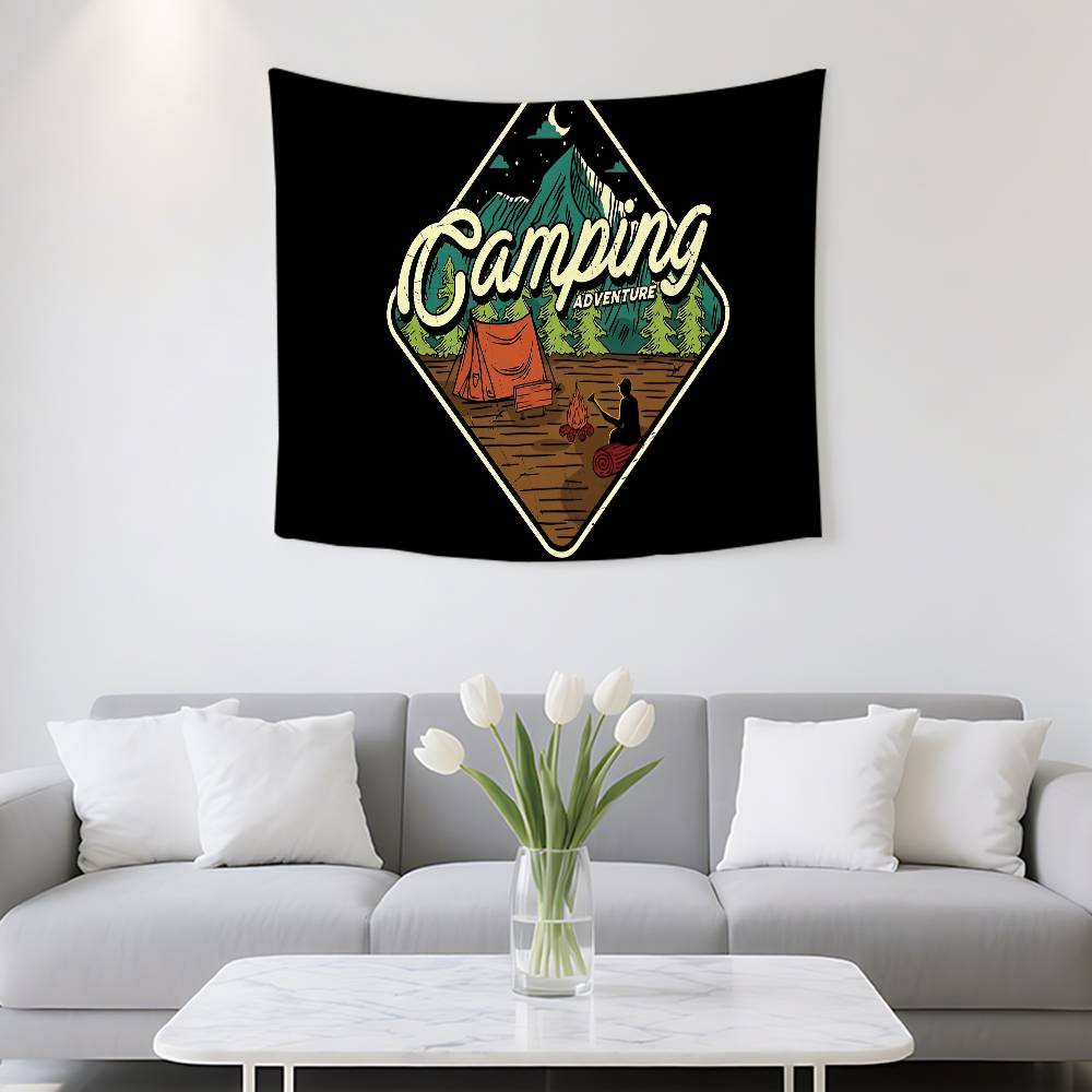 Happy CCampers Tapestry Customizable Tapestries Of Various Styleswall Hangings Celebrity Photo Printingwall Hangings