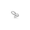 Zircon Multilayer Ear Cuff with Irregular Cross Lines - No Piercing Needed