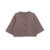 Womens Oversized Long Sleeve Knit Sweater Round Neck Solid Color Button Front Casual Elegant Top