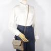 Dior Honeycomb Pattern Shoulder Bag vintage beige PVC Women Used