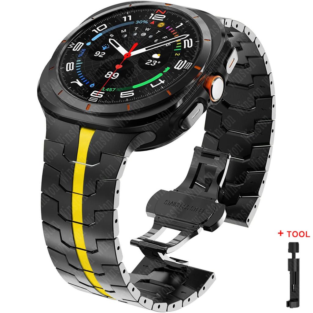 Bracelet for Samsung Galaxy Watch Ultra 2025 Correa Stainless Steel Metal Band for Samsung Ultra 7 Galaxy Ultra 47MM Wrist Strap
