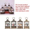 2024 Lighted Christmas Snow Globe Lantern Battery Operated LED Night Light with Hook Christmas Tree Ornaments Gift Ideas 1pc
