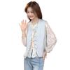 2025 Spring Women's Chinese Jacquard Embroidery Sleeveless Vest