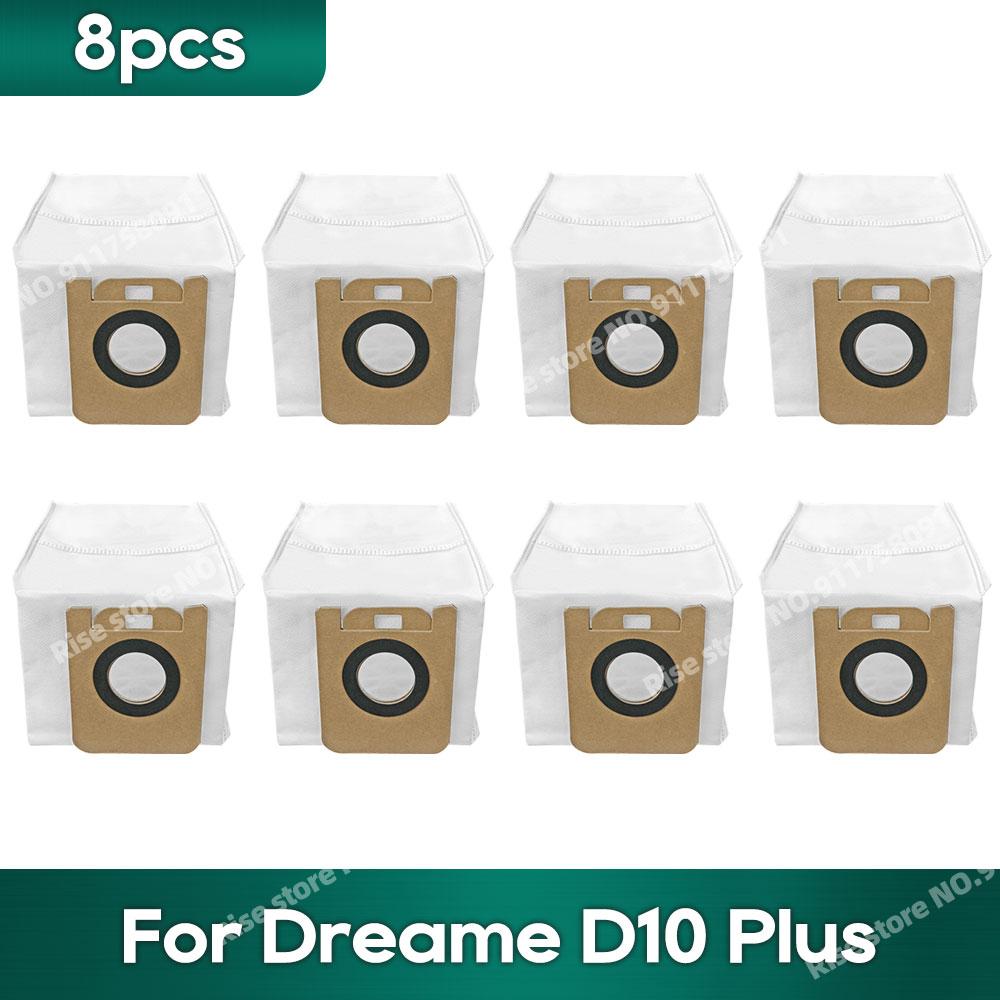 Compatible For Dreame D10 Plus / D9 Plus Robot Vacuums Spare Parts Kit Accessories Dust Bag Sack Replacement