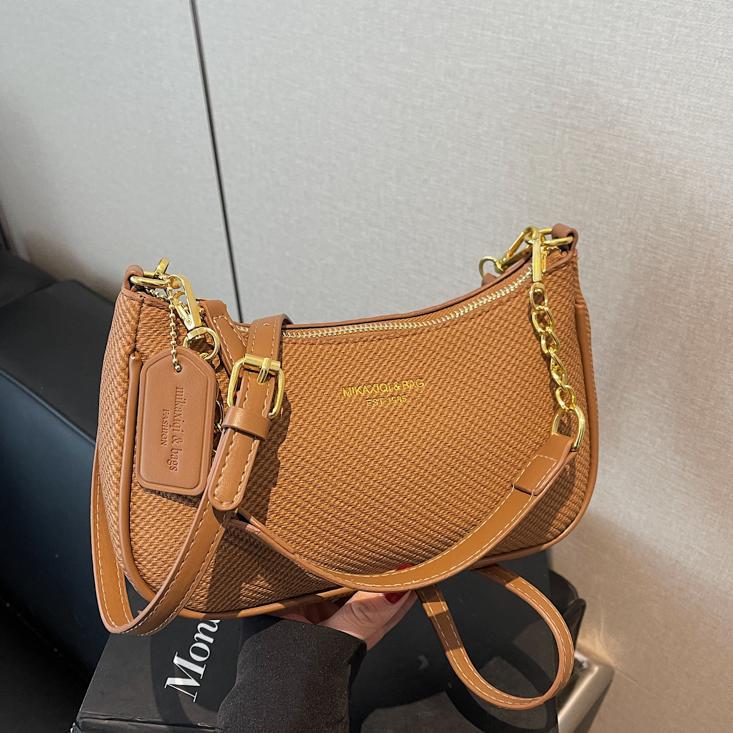 Simple Casual Underarm Bag Women's 2026 New Versatile Fashion Shoulder Bag Commuter Chain Messenger Bag