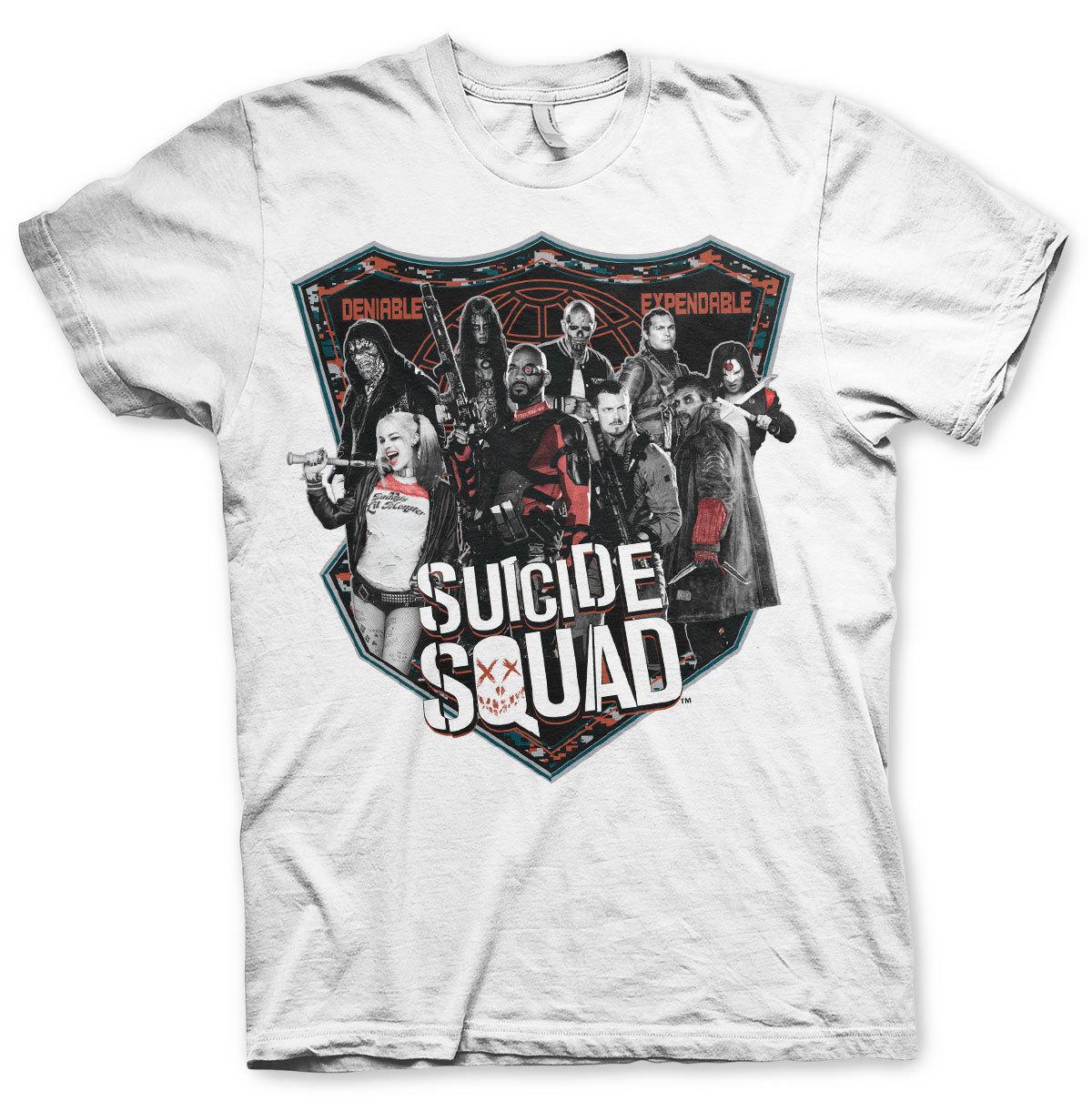 Suicide Squad Team Crew Deniable Expendable Men Men T-Shirt XL