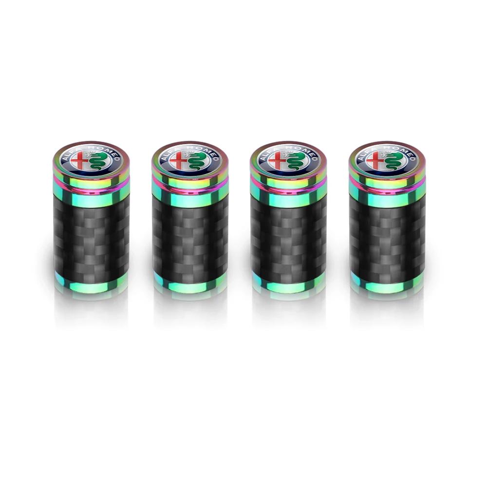 

Car Stickers For Alfa Romeo 4pcs/set Aluminum Car Wheel Tire Valve Caps For Alfa Romeo 159 156 Stelvio 147 Mito Sportiva Giulia For Alfa Romeo