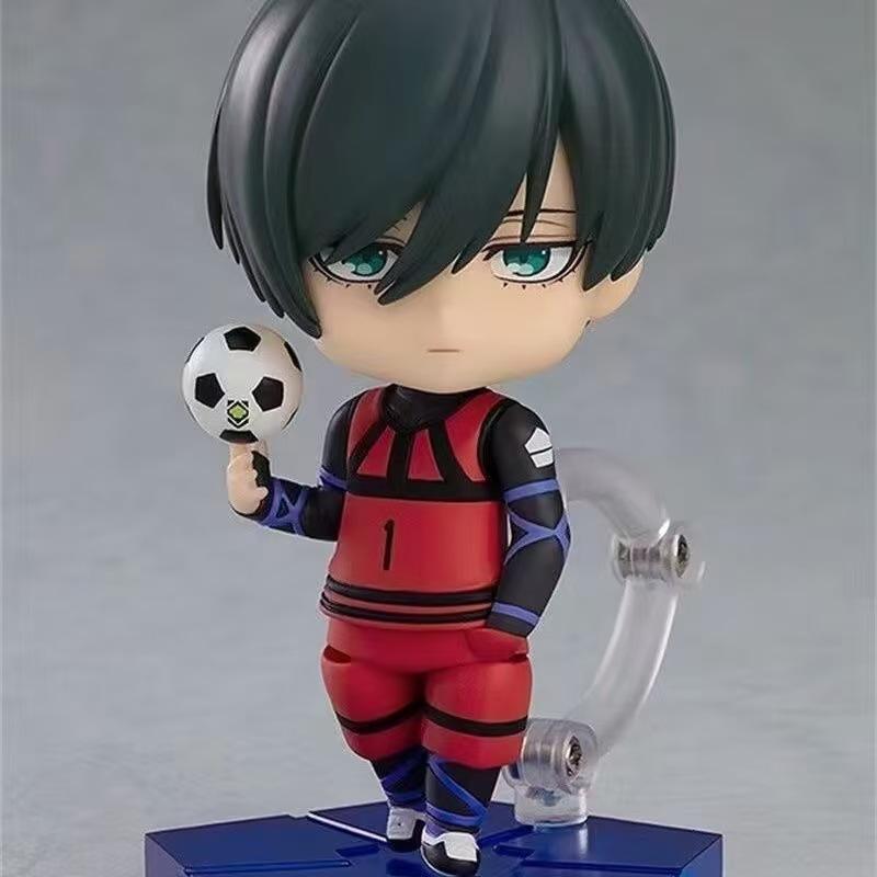 Blue Lock Anime Peripherie Q-Version Modell Nagi Seishiro Isagi Yoichi Mikage Reo PVC Actionfigur Sammlerstück Spielzeug Geschenk
