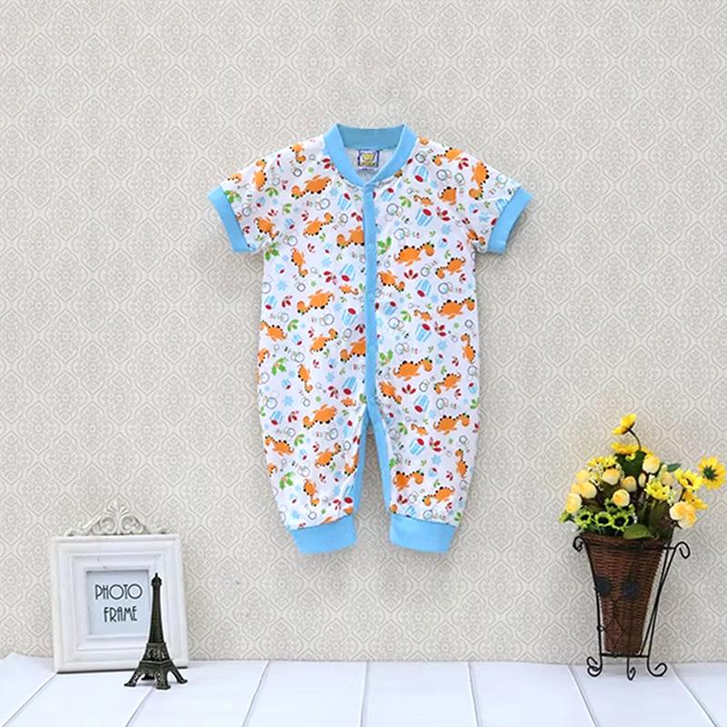 Newborn Boy Girl  Infant Clothing Cotton Button Short Sleeve Rompers Winter Spring One Piece Kid Long Sleeve Kidswear Aapparel