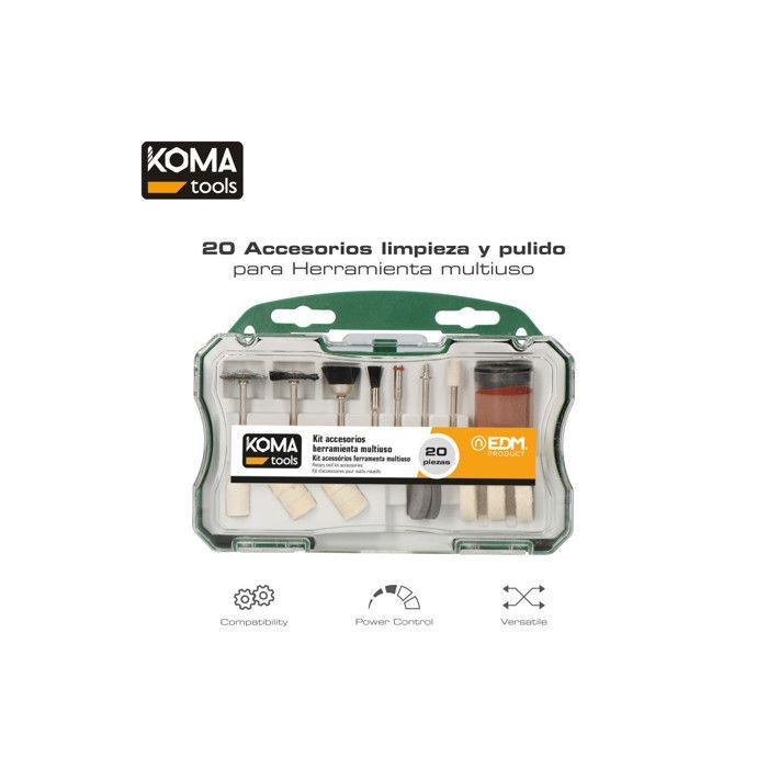 20 accessoires KOMA pour outil multifonctions 08709 - 08735