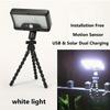 Flexibles Oktopus-Stativ mit Bewegungssensor-Außenleuchte, Dual-Charging-Solar-Campinglicht, Einstellbarer Touch-Arm, Wohnmobil-, Garten- und Hofdekoration