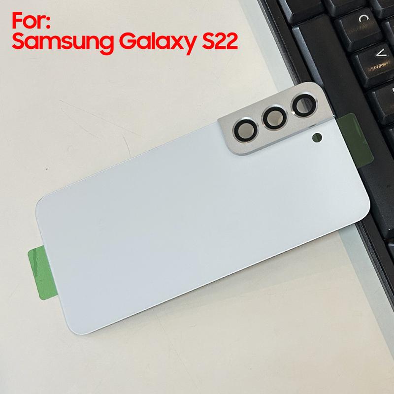 Glass Housing Back Cover Cases For SAMSUNG Galaxy S22Plus S22+ S22 Phone Rear Battery Door Phone Cover Back Cover with Tool