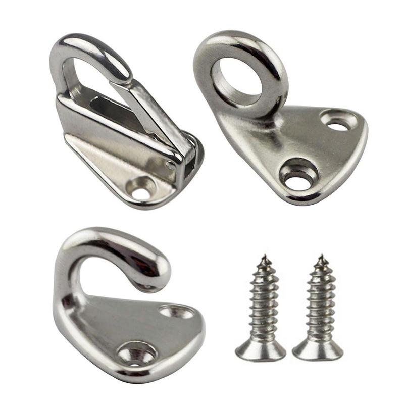 Stainless Steel Hook Ship Wall Hooks Tug Marine Grade Fending Hook Boat Accessories For Rappelling Anchoring Belaying Rigging