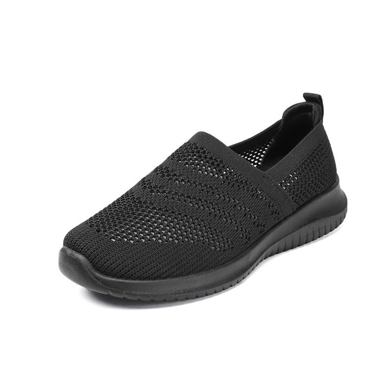 Wsuwane damskie buty letnie ażurowe oddychające buty z siateczki jeden pedał buty dla mamy buty do pracy buty codzienne miękka podeszwa lekkie antypoślizgowe