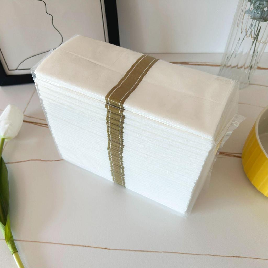 Striped Knife & Fork Disposable Napkin Placemat for Hotels & Restaurants