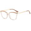 Champagne Cat Eye Prescription Glasses 0 -0.5 -0.75 To -6.0 Astigmatism Blue Light Blocking Women Minus Diopter Eyewear