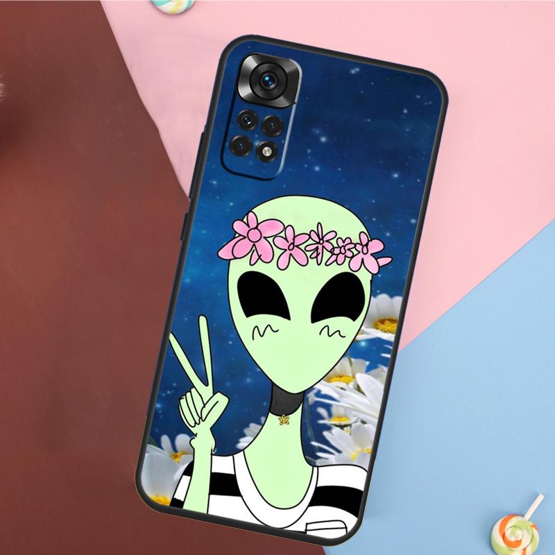 Aesthetic Alien Cover For Xiaomi Redmi Note 14 13 12 9 10 11 Pro 9S 10S 11S 12S Redmi 14C 10C 12C 13C Case