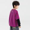 Duoduojia Boy's Loose-Fit Patchwork Long-Sleeve Sweatshirt