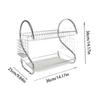 2 Tiers S-Shaped Dish Drainer Drying Rack Home Washing Kitchen Accessories Sink Dish Drainer Drying Rack Organizer