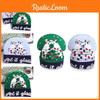 Christmas Elements Hat With Reindeer Bell Snowflake Knitting For Winter Fashion Enthusiasts
