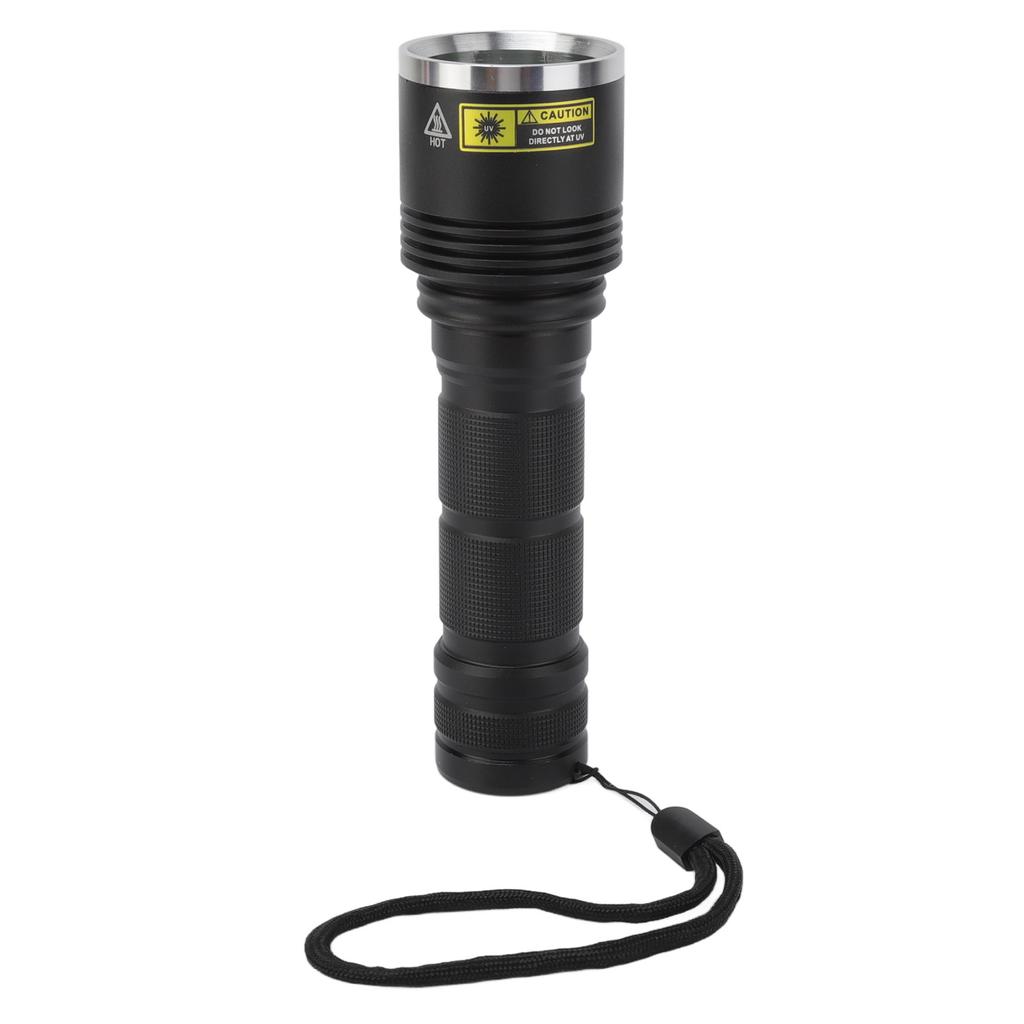 15W 365nm UV LED Flashlight Black Filter Optical Lens Torch Pet Urine Detector for Resin Curing