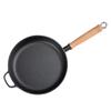 Uncoated Cast Iron Multi-Use Pan for Eggs, Pancakes, Steamed Buns, and Steak - Small Wok, Oil-Free Cooking.