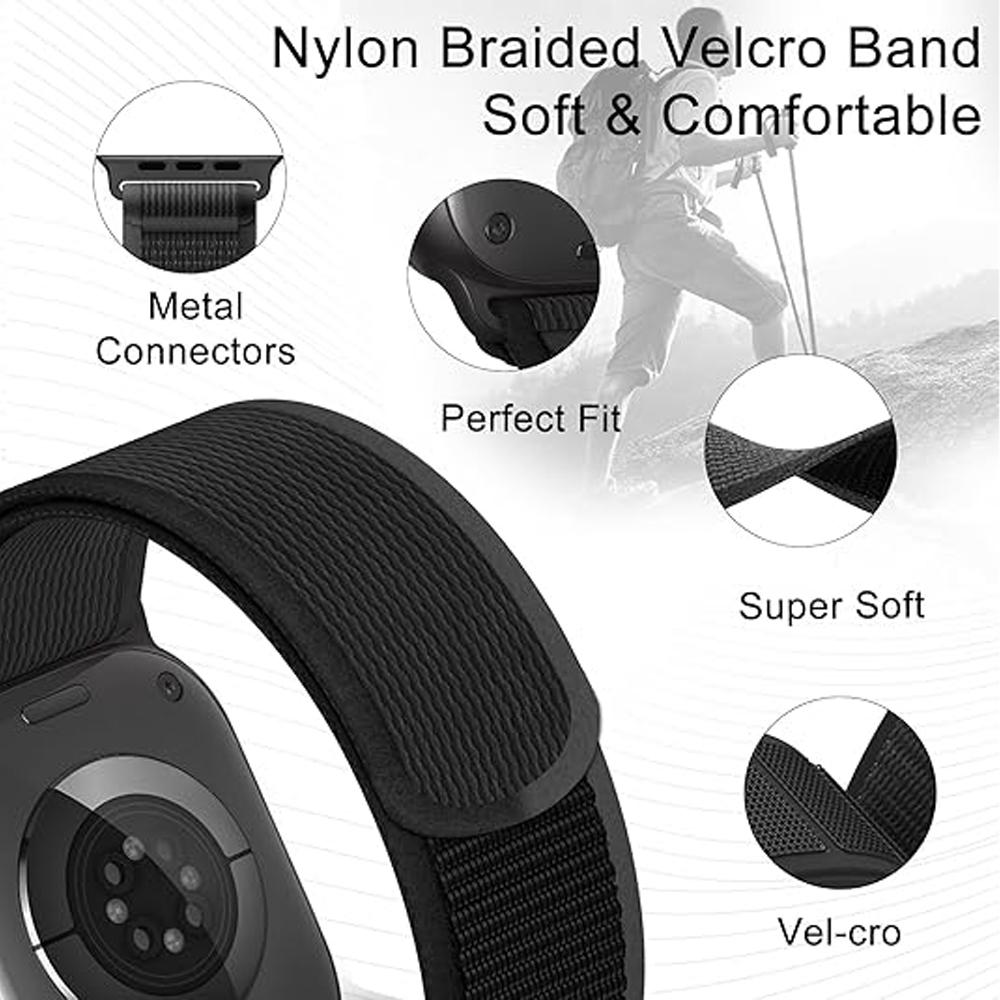 1:1 Trail Loop For Apple Watch Ultra 3 2 Band 49mm 46mm 45mm 44mm 42mm 40mm 41mm 38mm Sport Bracelet Correa Iwatch Series 11 10 9 8 7 SE Straps