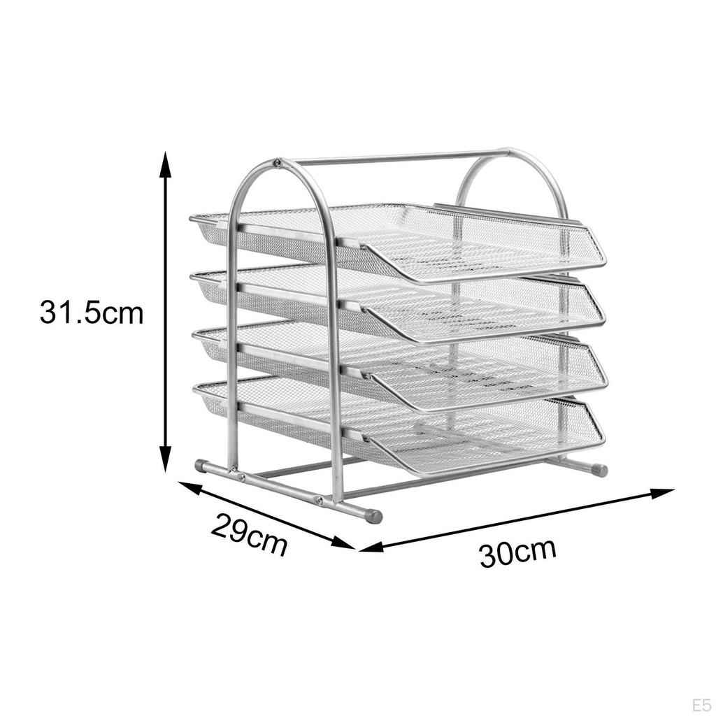 Desktop File Organizer Document Holder Letter Tray for Business Classroom
