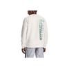 Under Armour Summit Logo Solid Color Crew Neck Long Sleeve Sweatshirt Men sweatshirt White 1361453-113
