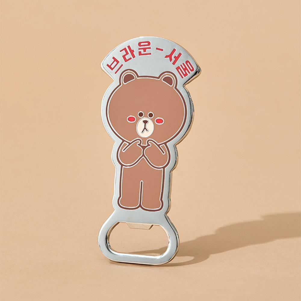 Line Friends Brown Seoul Edition Metal Magnet Opener