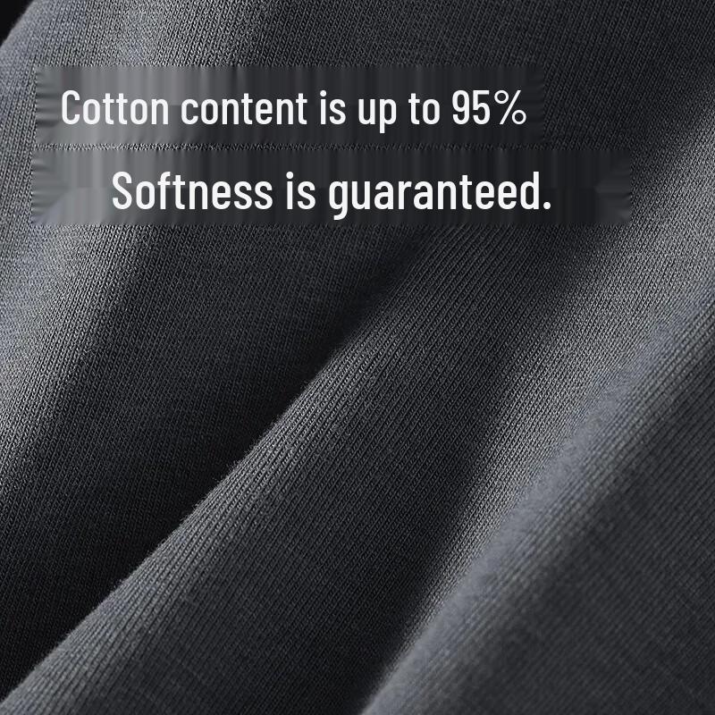 Heng Yuan Xiang Men's 5A Antibacterial Cotton Boxer Briefs 4-Pack