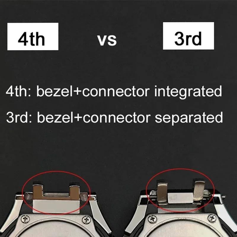 Mod Kit GEN5 GA2100 Metal Bezel for G shock Casioak Modification 4th Generation Rubber&Steel Watch Case Strap GA-B2100 2110