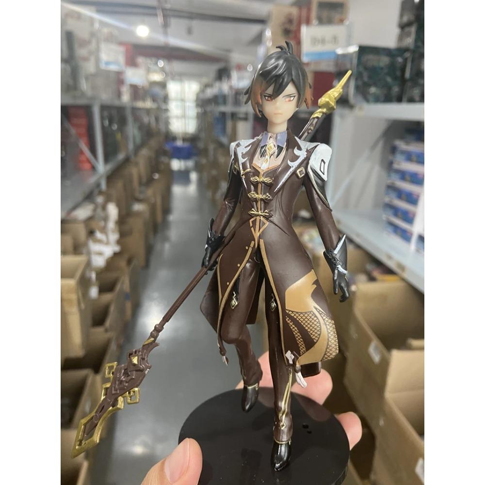 

Genshin 19CM Impact Zhongli Klee Hu Tao Paimon Anime Figure PVC Action Figure Model Sculpture Hand-made Desktop Decoration No box