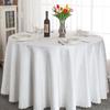 Verdickte Jacquard-Rundtischdecke für Esstisch, Hochzeit, Bankett oder Restaurant, Verschiedene Stile & Farben
