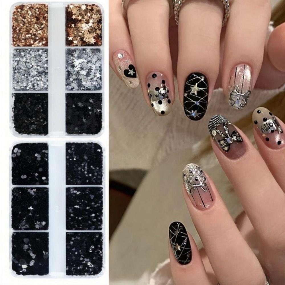 Five-pointed Star Sequins Nail Decorations Colorful Nail Art Decorations Nail Salon