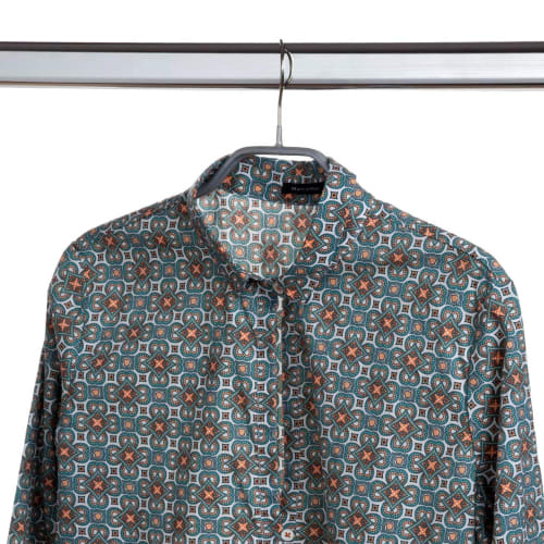 MAWA Silhouette 4110-Piece Hanger Set, Dark Blue, Slim, Space-Saving, Non-Slip Coating, Durable Metal Hangers, Ideal for Shirts, Blouses, and Jackets,