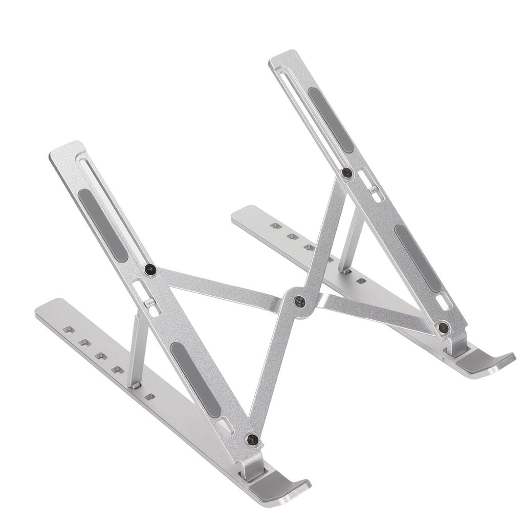 Laptop Stand Aluminium Alloy Adjustable Height Nonslip Rubber Pads Foldable Compact Lightweight