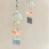 Colored Bead Phone Pendant Cute Kawaii Keychain Backpack Pendant Style Goldfish Pendant
