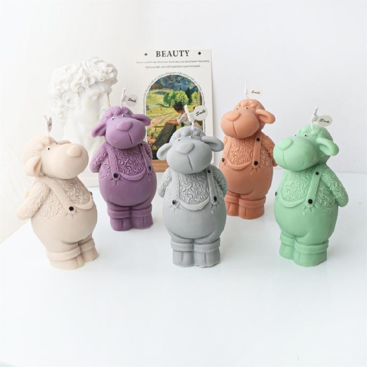 Sheep-like Candle Mold for Making Candle Soap Plaster Ornament Home Decorations