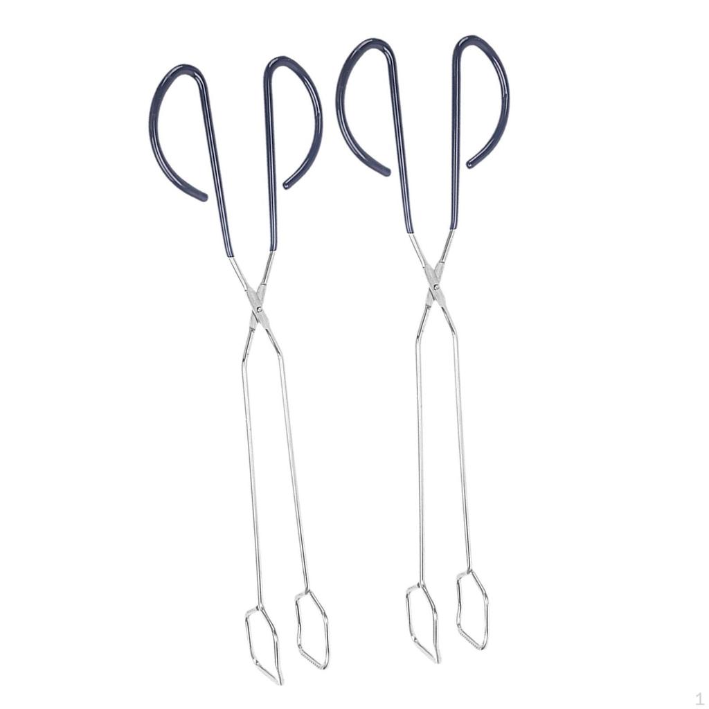2 Pieces Grilling Tongs Barbecue Clips Sturdy Comfortable Grip Kitchen Cooking Food for