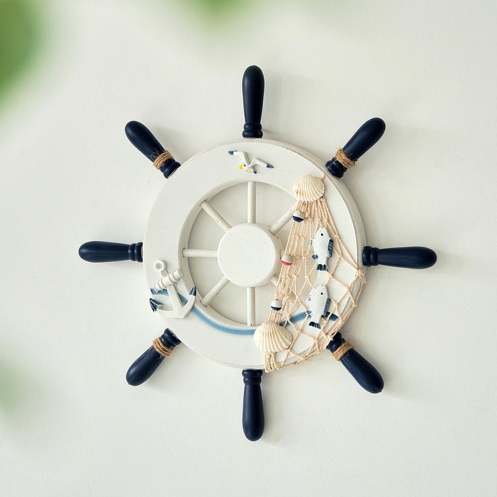 32cm Photo Wall Rudder, Mediterranean Creative Rudder Decoration Pendant Wholesale, Helmsman Steering Wheel