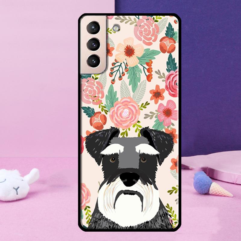 Schnauzer Puppy Dog Case For Samsung Galaxy S23 S22 Ultra S21 S20 FE Note 10 20 Ultra S8 S9 S10 Plus Cover