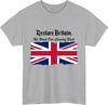 Restore Britain Union Jack Tshirt We Want Our Country Back Patriotic Gift Top