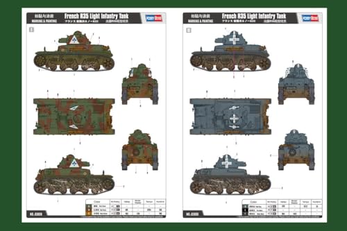 Hobby Boss 1/35 Fighting Vehicle Series French Light Tank Renault R35 Plastic Model 83806