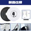 BLOOPIC Car Door Guard Door Protector Black Rubber U Shape No Glue Car Door