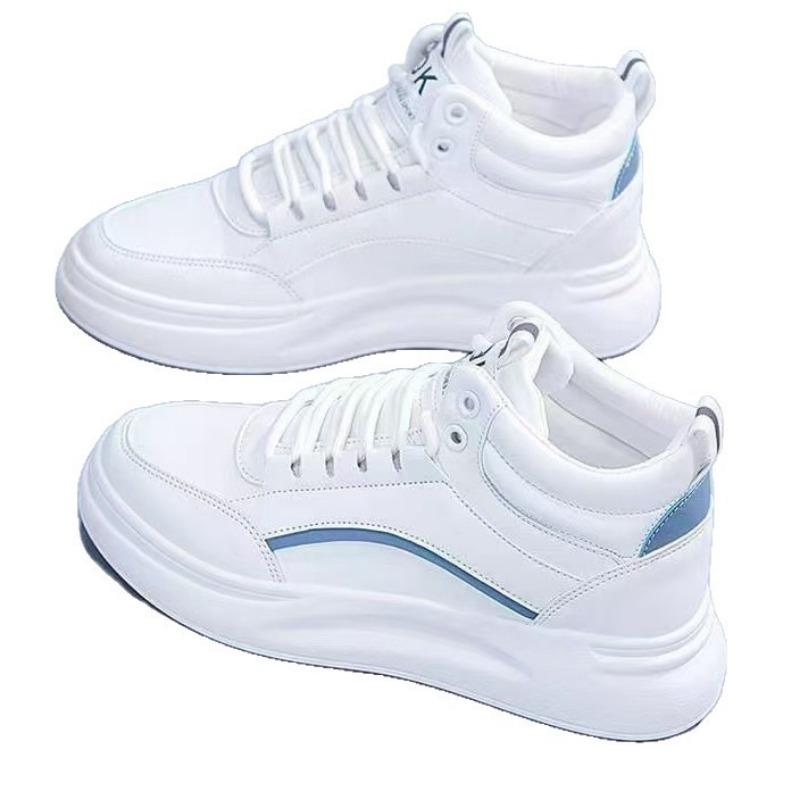 Dicke Sohle, erhöhend, weiße Dad-Schuhe, Damen, vielseitig, lässig, Studenten, weiche Sohle, Herbst und Winter, High-Top-Board-Schuhe