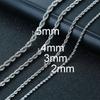 Vnox Dropshipping Rope Chain Necklaces for Men Women, Twisted Sigapore Links Choker, Basic Casual Rock Stainless Steel Collar