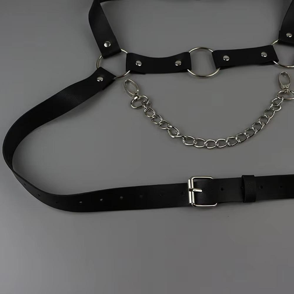 Adjustable Harness Waist Belt Punk Body Harness Clothing Accessories  Chest Decoration