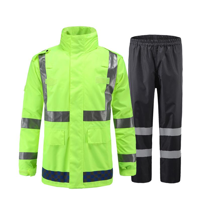 

Флуоресцентный зеленый высокоскоростной безопасный светоотражающий дождевик для взрослых XXXXL (Height 185 cm) флуоресцентный зеленый